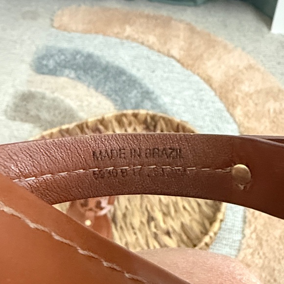 Tory Burch Tan Leather Cutout Sandals - Picture 7 of 7